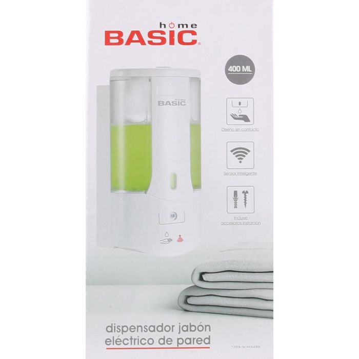 Dispensador de Jabón Eléctrico para Pared Basic Home (6 Unidades) 1 Dispensador de Jabón Eléctrico para Pared Basic Home (6 Unidades) 1
