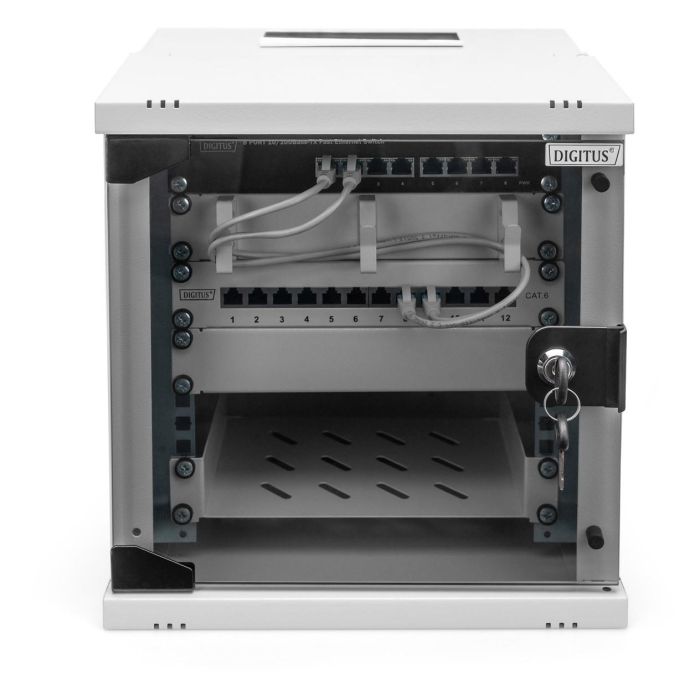 Digitus Wandgehäuse SOHO PRO 6HE 325x315x300 mm 10" grau 6 Digitus Wandgehäuse SOHO PRO 6HE 325x315x300 mm 10" grau 6