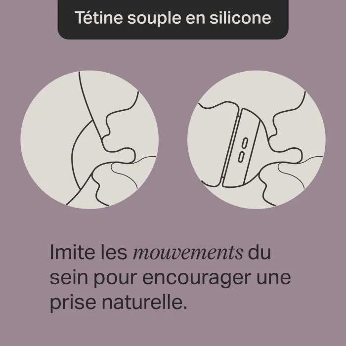 Tommee Tippee Biberón Closer to Nature Tetina Pezón Pecho Materno Válvula Anticolicos Rosa 3