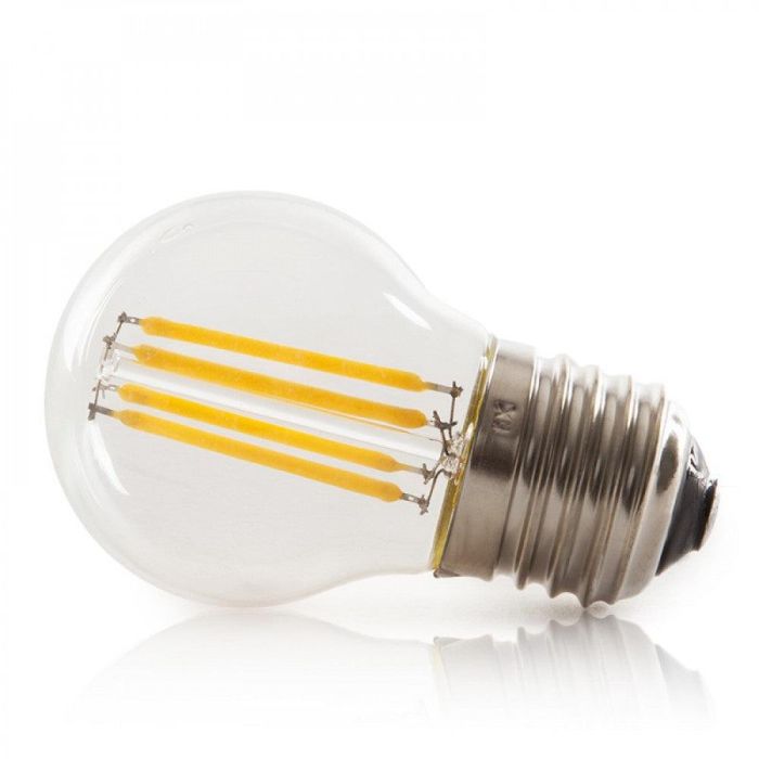 Bombilla LED E27 4W 288Lm 2000ºK Filamento G45 40.000H [HO-LF-G45-E27-4W-WW] 2