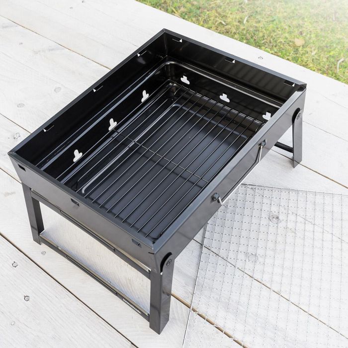 Barbacoa Plegable Portátil para Carbón BearBQ InnovaGoods 6 Barbacoa Plegable Portátil para Carbón BearBQ InnovaGoods 6