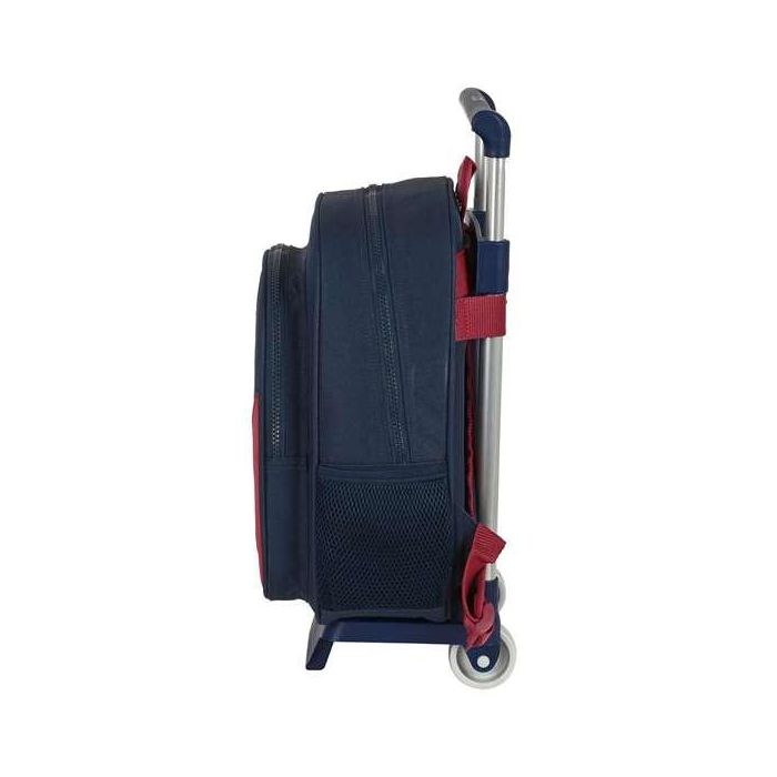 Mochila Escolar con Ruedas F.C. Barcelona Corporativa Azul Granate (27 x 33 x 10 cm) 2
