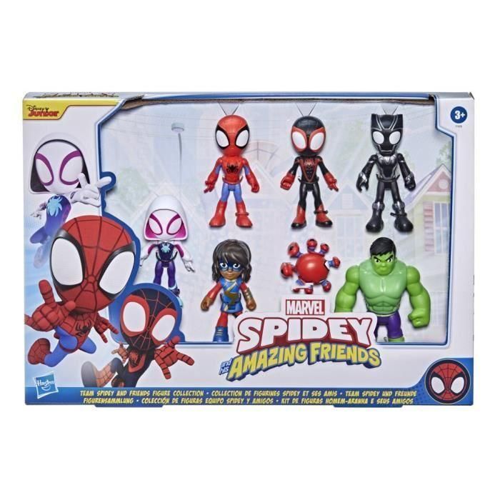 Caja coleccionable de 7 figuras de Spidey, Marvel Spidey and His Amazing Friends, a partir de 3 años 5