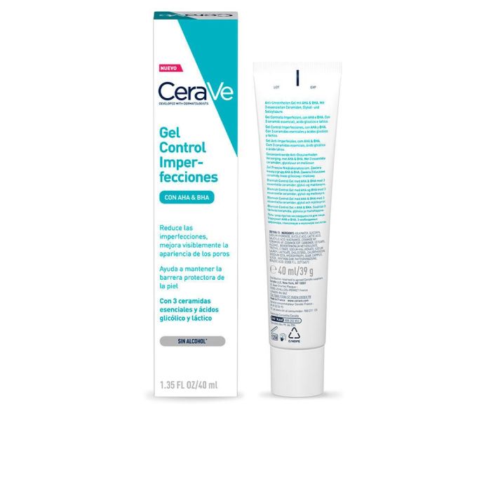 Cerave Gel Control de Imperfecciones Blemish para Rostro con 3 Ceramidas y Niacinamida, 40 ml 1