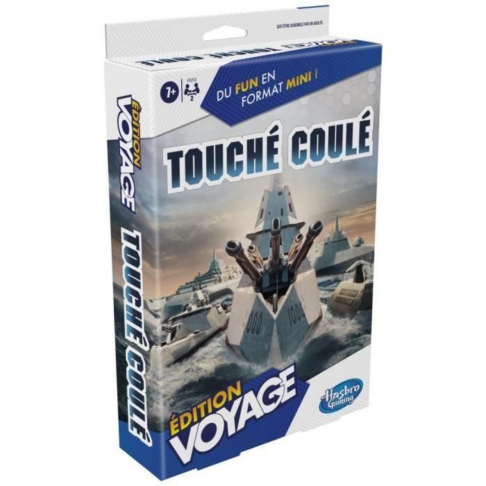 Touché hundido Voyage, juego de mesa de viaje para 2 jugadores, juego de viaje, juego infantil, 7 años, Hasbro Gaming 4 Touché hundido Voyage, juego de mesa de viaje para 2 jugadores, juego de viaje, juego infantil, 7 años, Hasbro Gaming 4
