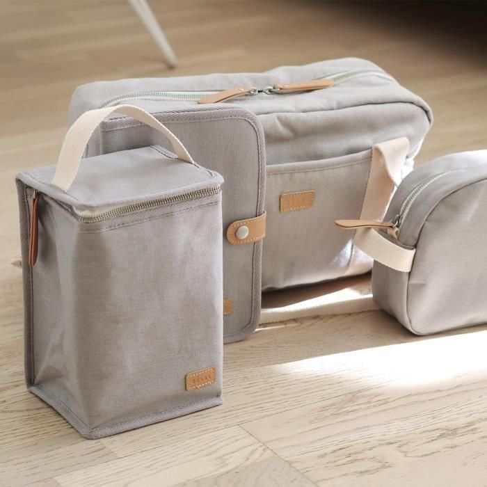 BEABA, Bolsa de comida para bebés, isotérmica, gris perla 2 BEABA, Bolsa de comida para bebés, isotérmica, gris perla 2