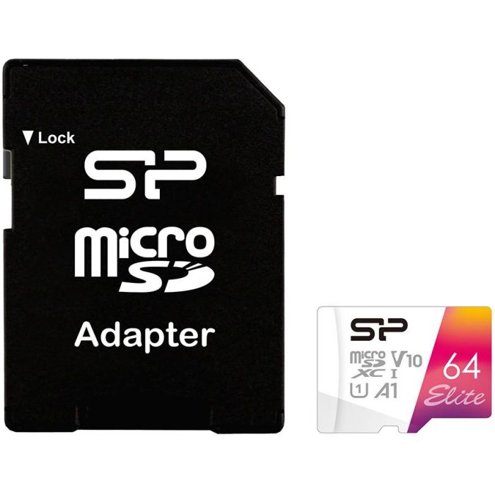 CARD Micro 64GB Silicon Power UHS-1 Elite/CL.10 ink.AdNEU 1 CARD Micro 64GB Silicon Power UHS-1 Elite/CL.10 ink.AdNEU 1