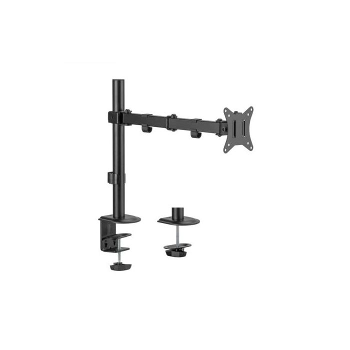 AISENS - SOPORTE DE MESA ECO GIRATORIO E INCLINABLE PARA 9KG (3 PIVOTES, 1 BRAZO) DE 17-32, NEGRO