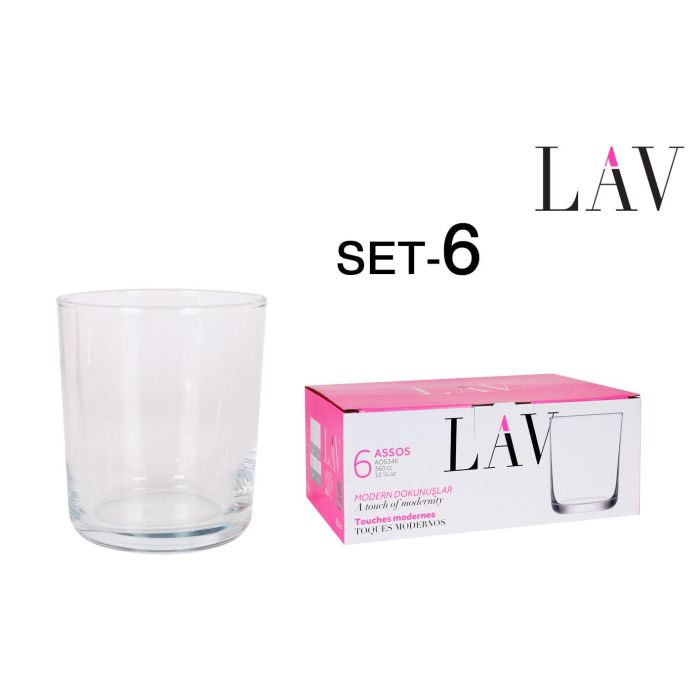 Lav Set de 6 Vasos Assos 360 cc - Colección Assos (8 Cajas)