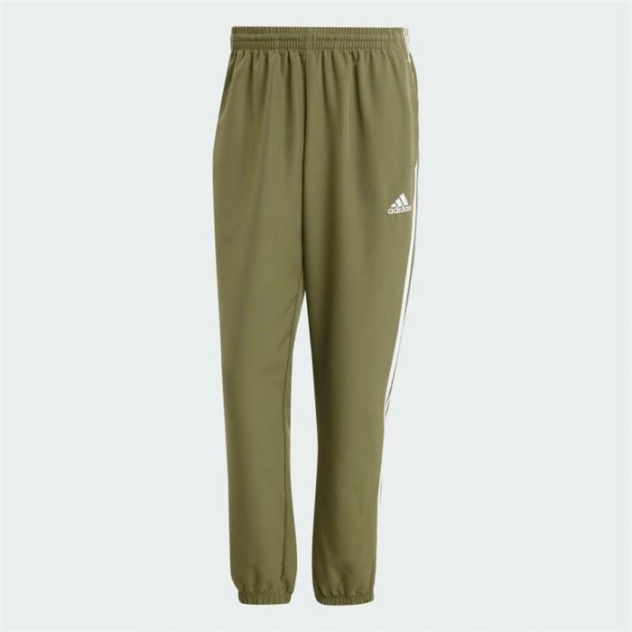 Chándal Adidas Basic 3S Woven Verde Hombre 2 Chándal Adidas Basic 3S Woven Verde Hombre 2