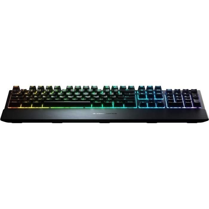 Teclado mecánico para juegos - STEELSERIES - APEX 3 - Ultra silencioso - Negro 3