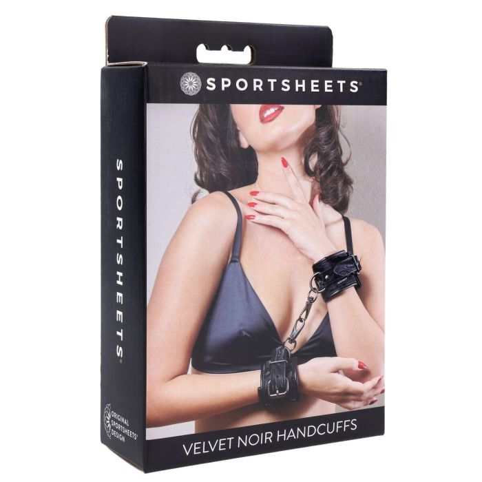 Esposas Sportsheets Velvet Noir Negro 1