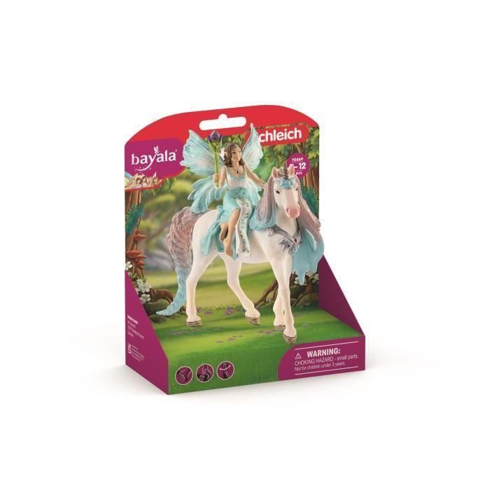Figura de Acción Schleich Fée Eyela with princess unicorn Unicornio 3 Piezas 3