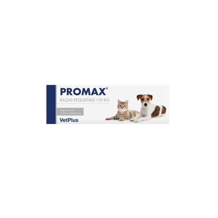 Promax Suplemento Digestivo de Triple Acción para Perros y Gatos con Problemas Intestinales, Razas Pequeñas hasta 10 kg, 9 ml