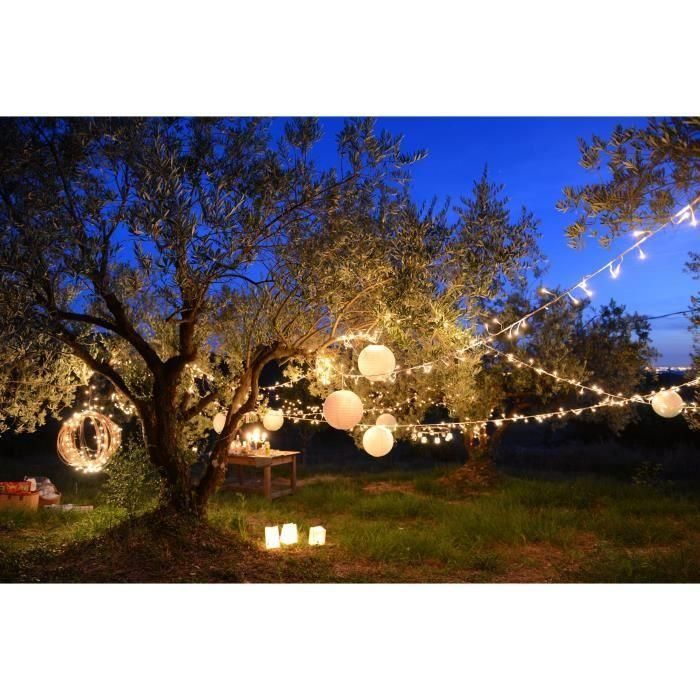 LUMI GARDEN Yogy Guirnalda de luz solar solar - Luz blanca cálida solar - 200 LED - 1700 cm 2 LUMI GARDEN Yogy Guirnalda de luz solar solar - Luz blanca cálida solar - 200 LED - 1700 cm 2