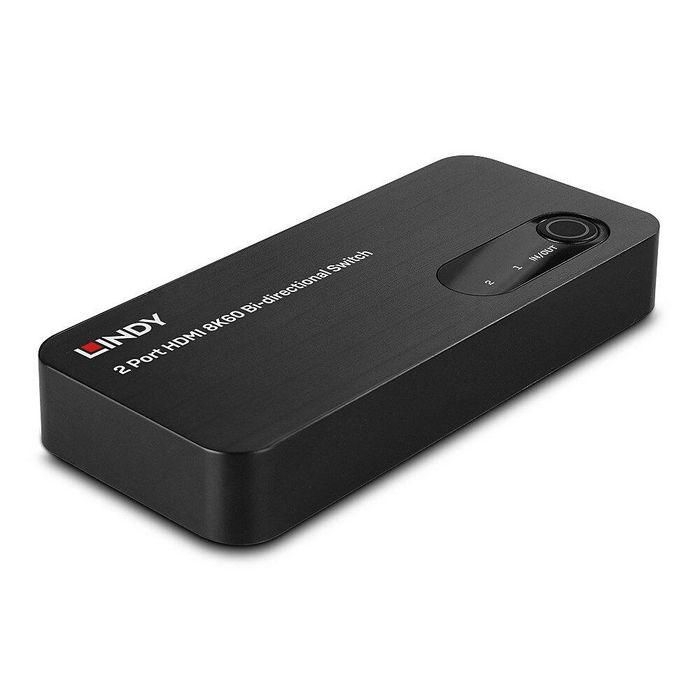 Lindy 2 Port HDMI 8K60 Bi-Directional Switch Lindy 2 Port HDMI 8K60 Bi-Directional Switch