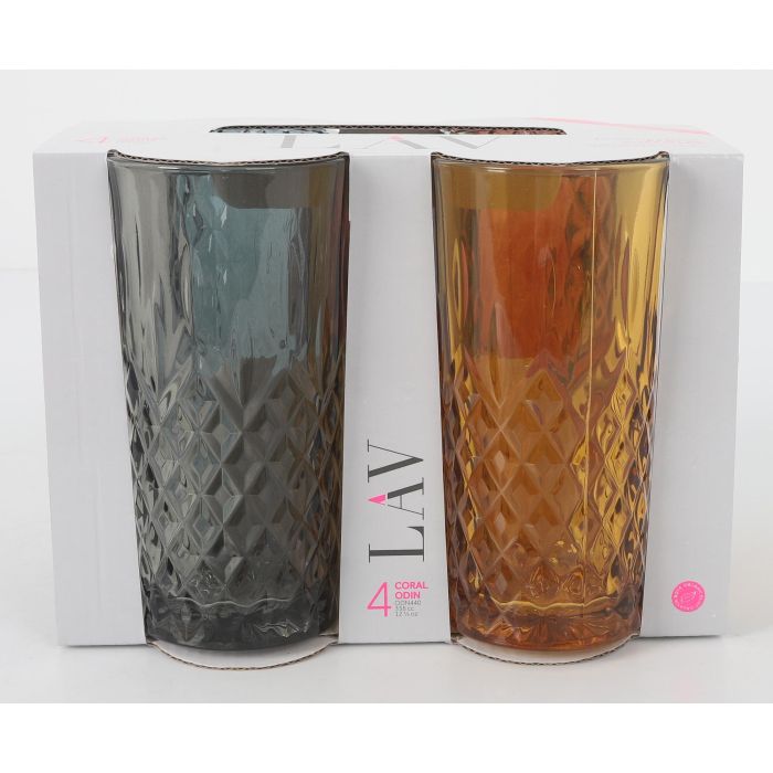 Set 4 Vasos Odin 356 cc Colores - LAV (6 Cajas) 1 Set 4 Vasos Odin 356 cc Colores - LAV (6 Cajas) 1