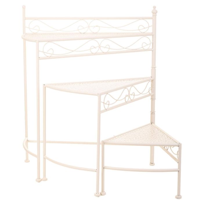 Soporte para Maceta Alexandra House Living Blanco Metal Hierro 25 x 37 x 59 cm