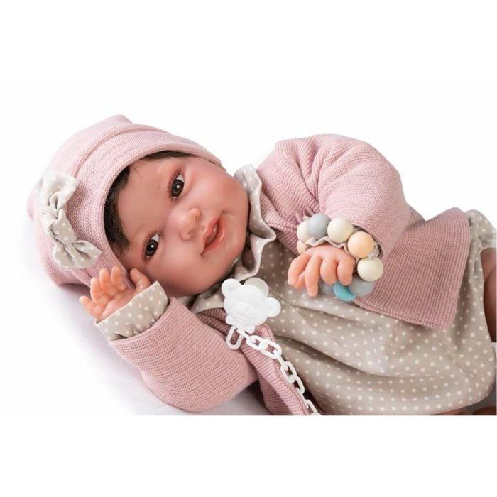 Antonio Juan Muñeca Recién Nacida Pipa con Mordedor, Pesa como Bebé Real, 42 cm, Cuerpo de Tela 1 Antonio Juan Muñeca Recién Nacida Pipa con Mordedor, Pesa como Bebé Real, 42 cm, Cuerpo de Tela 1
