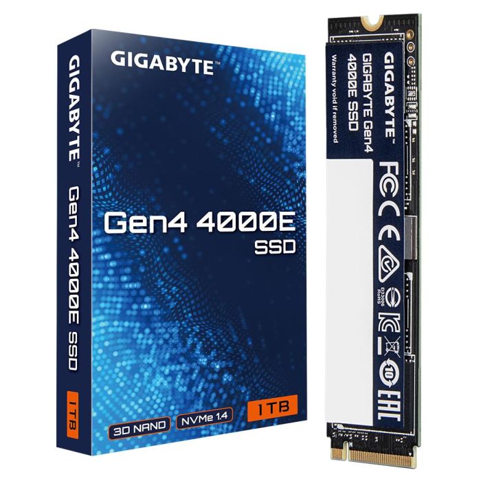GIGABYTE Gen4 4000E SSD 1 TB M.2 2280 PCIe 4.0 NVMe 3D NAND - 4000 MB/s Lectura, 3900 MB/s Escritura para PC 0 GIGABYTE Gen4 4000E SSD 1 TB M.2 2280 PCIe 4.0 NVMe 3D NAND - 4000 MB/s Lectura, 3900 MB/s Escritura para PC 0