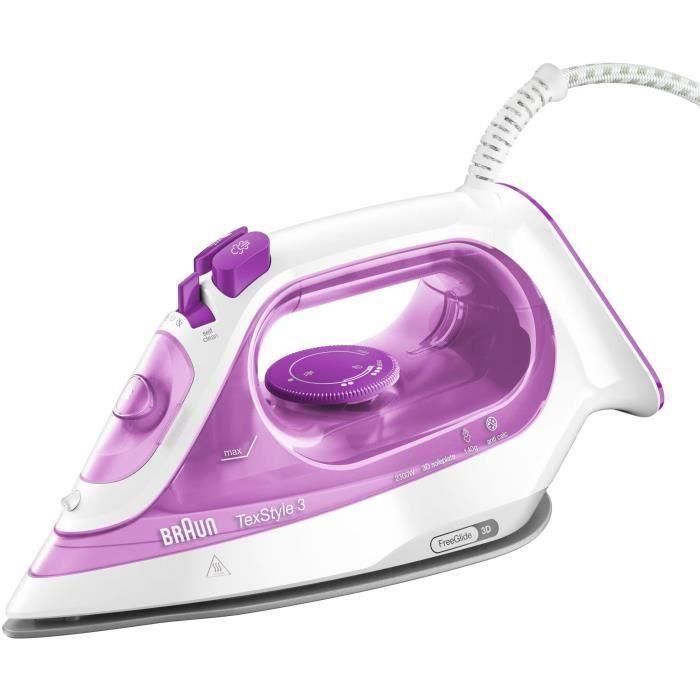 Braun Texstyle SI3030PU Plancha de Vapor, Sistema Antical, Flujo de Vapor 45 g/min Braun Texstyle SI3030PU Plancha de Vapor, Sistema Antical, Flujo de Vapor 45 g/min