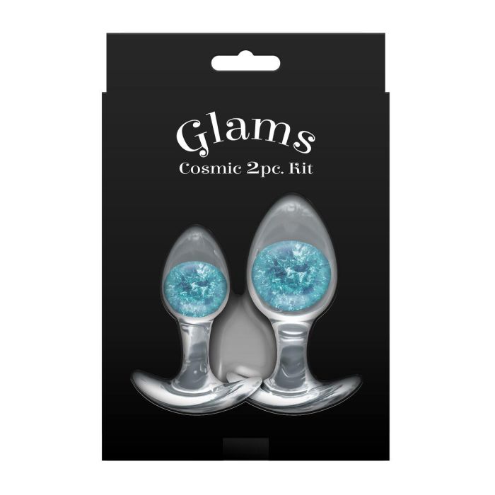 Plug Anal NS Novelties Glams Azul 2 Piezas (7 cm) (8 cm) 2 Plug Anal NS Novelties Glams Azul 2 Piezas (7 cm) (8 cm) 2