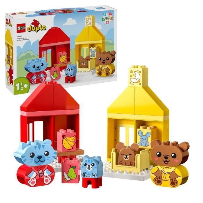 LEGO 10414 DUPLO My First My Daily Rituals - Hora de comer y dormir, Juguete social, 4 figuras de animales LEGO 10414 DUPLO My First My Daily Rituals - Hora de comer y dormir, Juguete social, 4 figuras de animales