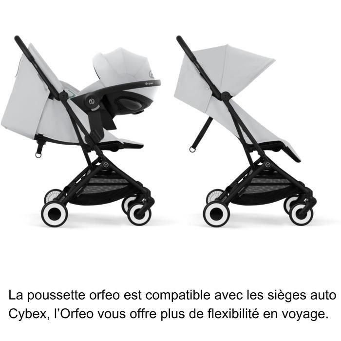 Cybex Gold CYB4063846512911 - Cochecito ultracompacto y cómodo ORFEO de 4 ruedas, Gris Niebla 5