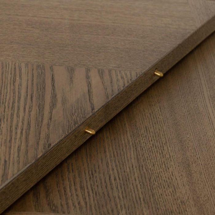 Mesa Extensible Natural-Negro Dm-Metal 160 X 90 X 77 cm