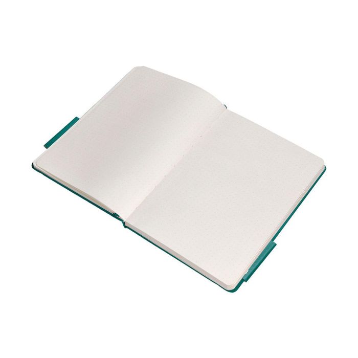 Cuaderno Con Gomilla Antartik Notes Tapa Dura A4 Hojas Puntos Verde Aguamarina 100 Hojas 80 gr Fsc 8