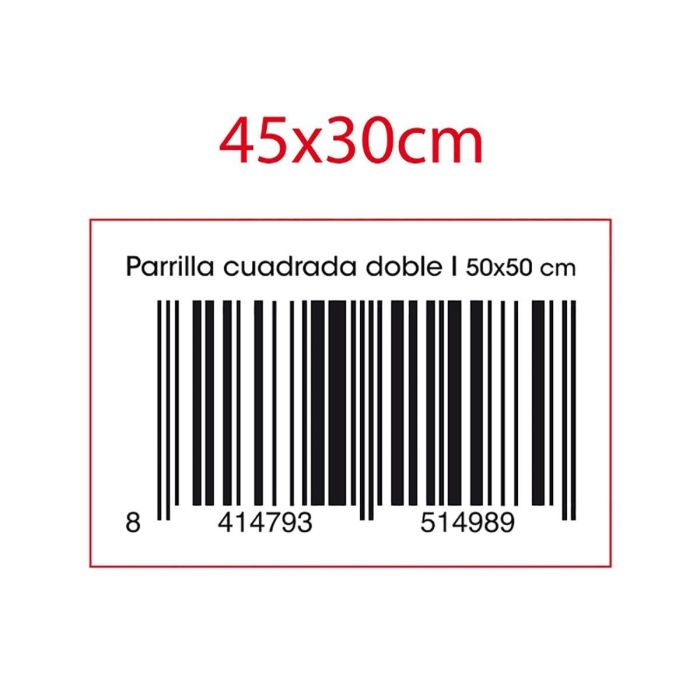 Parrilla Doble Acero Prepara Bbq Quid 50x50 cm