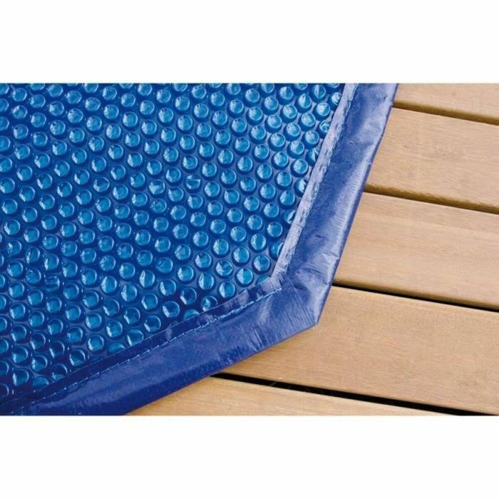 UBBINK Cubierta de burbujas forrada para piscina de madera Ø360 cm - Azul