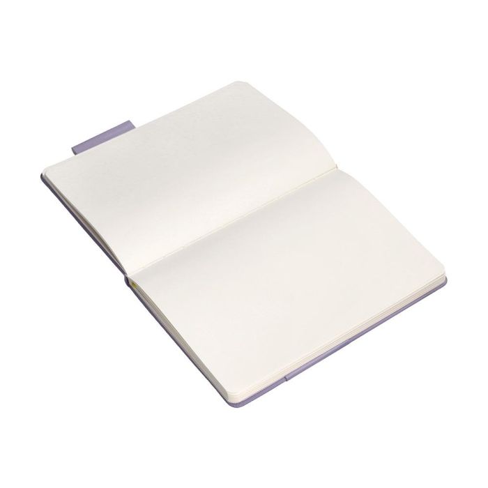 Cuaderno Con Gomilla Antartik Notes Tapa Dura A4 Hojas Lisas Morado Y Amarillo 100 Hojas 80 gr Fsc 8