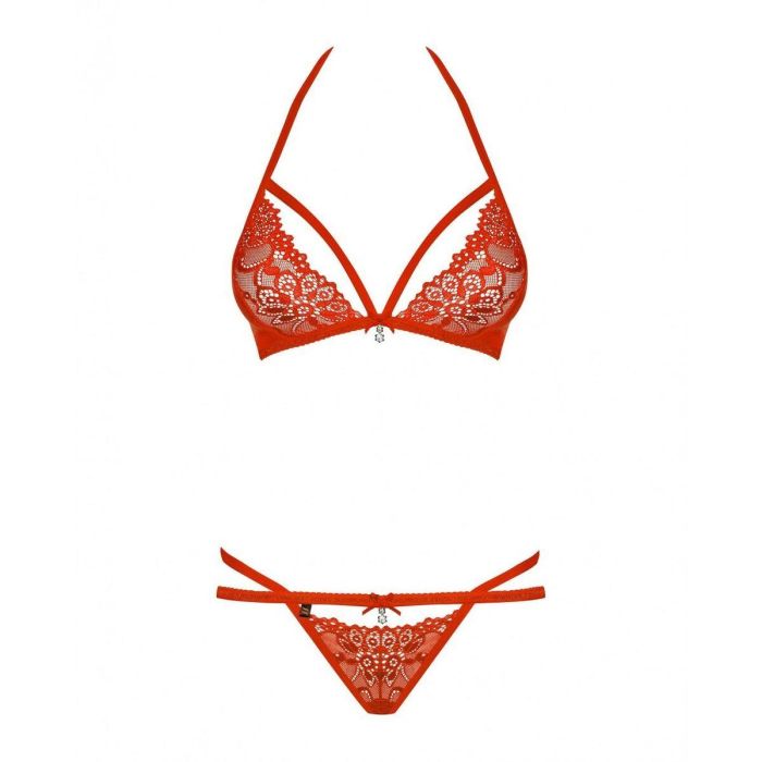 Conjunto de Lencería Obsessive 838-SET-3 Rojo L/XL 2