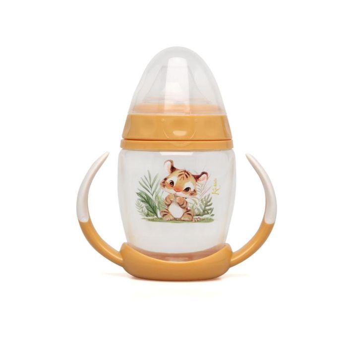 KioKids Taza Aprendizaje Tigre Asas Bebé 270 mL Mostaza Colección Honey 2