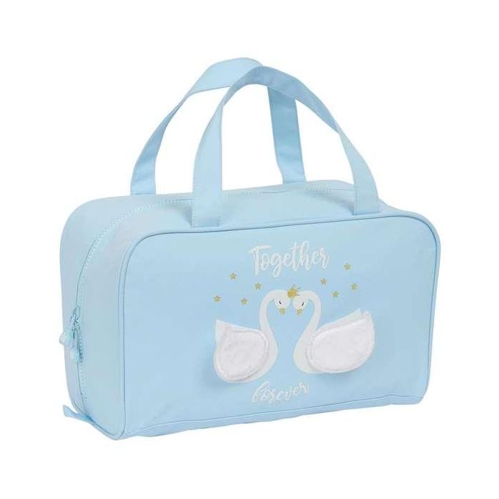 Neceser Escolar Glow Lab Cisnes Azul claro 31 x 14 x 19 cm 1 Neceser Escolar Glow Lab Cisnes Azul claro 31 x 14 x 19 cm 1