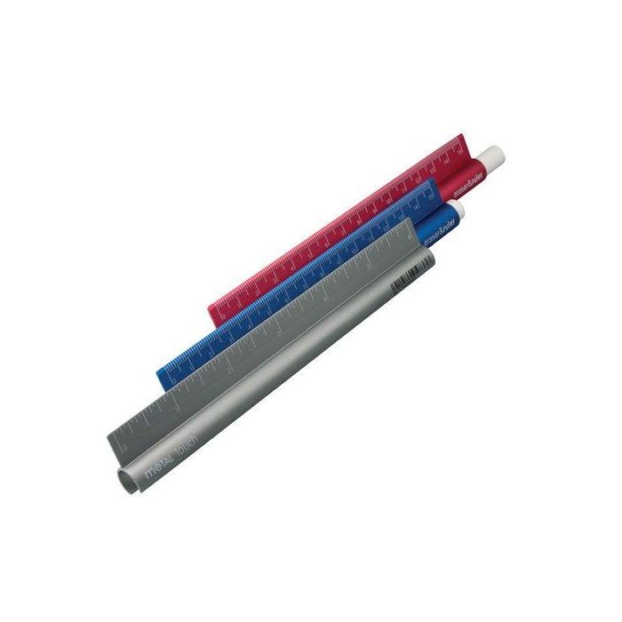 Regla Milan Metal Touch 15 Cms Con Goma Expositor De 10