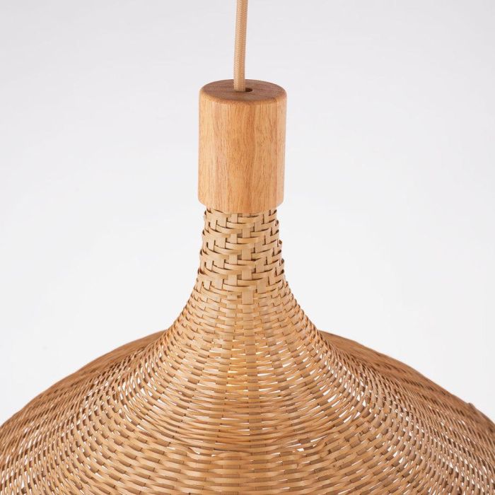 Lámpara Colgante Itabuna de Bambú Natural para Interiores. Compatible con Bombilla E27. Estilo Mediterráneo y Boho-Chic. SKD-P80021 3