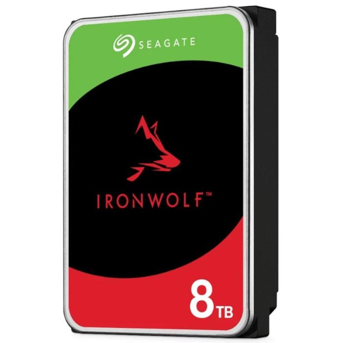 Seagate IronWolf NAS ST8000VN002 - Disco Duro Interno 3.5" 8TB, SATA 6Gb/s, 5400 RPM, 256MB Caché, CMR, para 1-8 bahías
