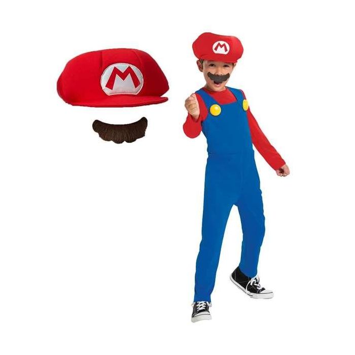 Disfraz infantil nintendo super mario de lujo talla. 4-6 años 1 Disfraz infantil nintendo super mario de lujo talla. 4-6 años 1
