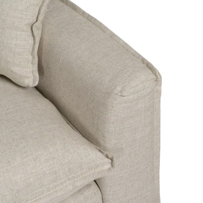 Sofá 4 Plazas Natural Tejido Salón 220 X 100 X 91 cm