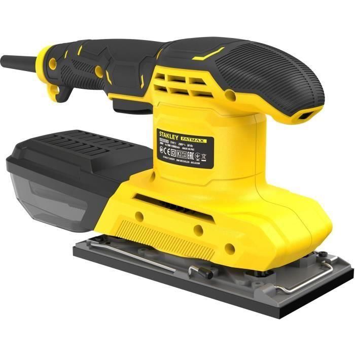 STANLEY FATMAX FMEW214K-QS Lijadora Orbital Eléctrica 280W con Órbita de 2mm, para Lijado Profesional en Madera, Metal y Multimateriales con Maletín 1 STANLEY FATMAX FMEW214K-QS Lijadora Orbital Eléctrica 280W con Órbita de 2mm, para Lijado Profesional en Madera, Metal y Multimateriales con Maletín 1