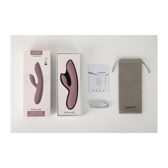 Vibrador Doble Estimulación Svakom Lila 10 Vibrador Doble Estimulación Svakom Lila 10