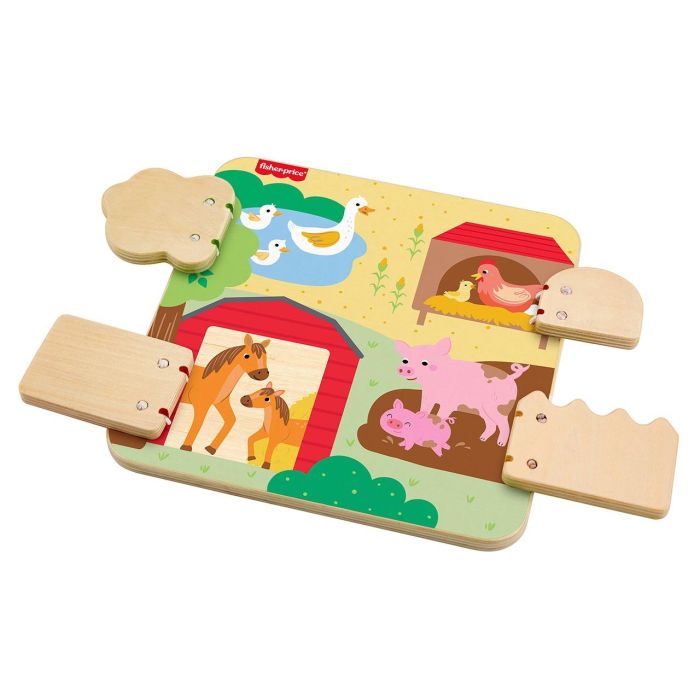 Tablero De Madera Animales De Granja Jcy33 Fisher Price 2