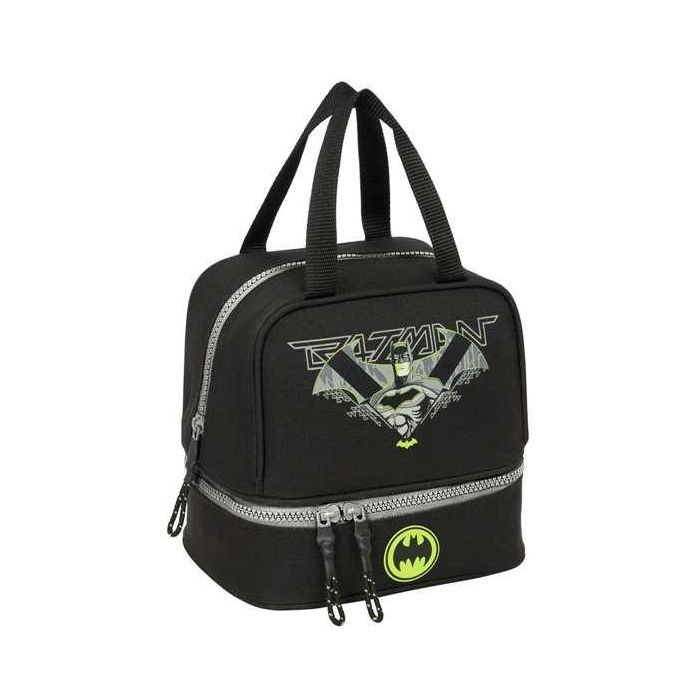 Portameriendas Batman Game over Negro 20 x 20 x 15 cm