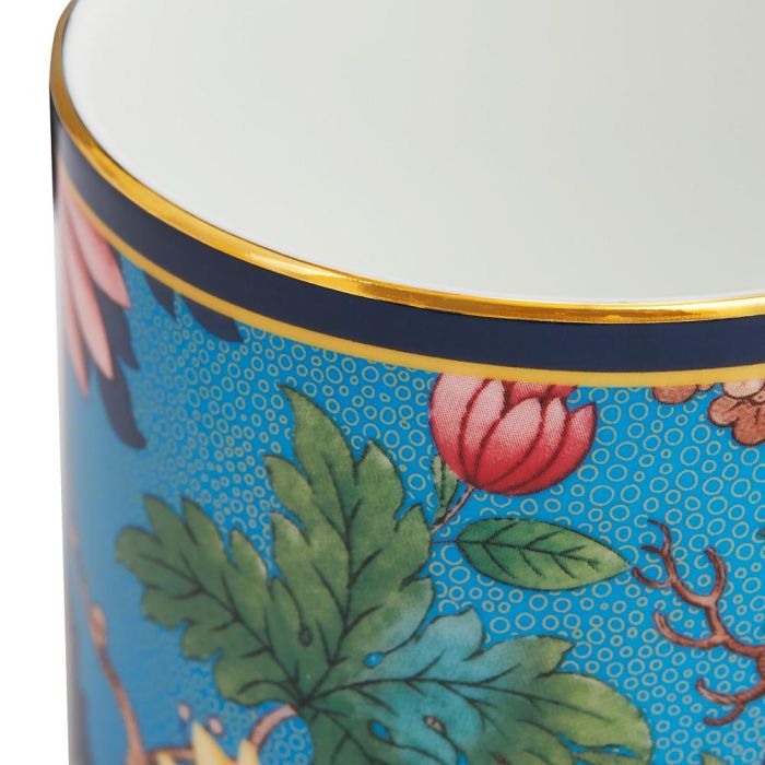 Wedgwood Taza Wonderlust 280 Ml Sapphire Garden (4 Unidades) Con Franjas de Oro de 22 Quilates 5