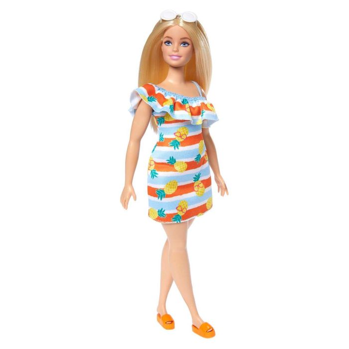 Barbie Hlp92 Muñeca Barbie Loves The Ocean Vestido Flores Mattel Fabricada con Plástico Reciclado 1