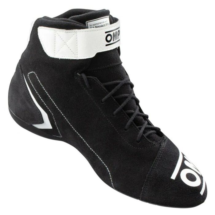 Botines Racing OMP FIRST Negro/Blanco 45 3