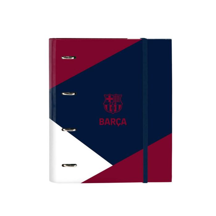 Carpeta de anillas F.C. Barcelona Corporativa A4 Azul Granate (27 x 32 x 3.5 cm) (35 mm)