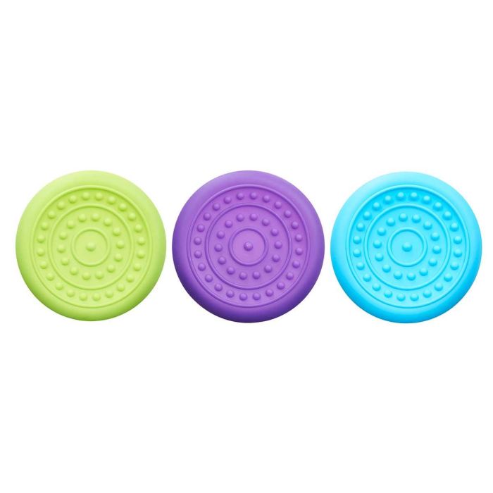 Disco Mascota Silicona Mascow 23x23x2 cm - Azul, Verde, Morado (24 Unidades) 1 Disco Mascota Silicona Mascow 23x23x2 cm - Azul, Verde, Morado (24 Unidades) 1